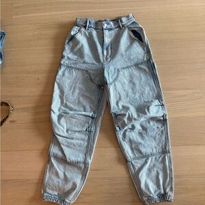 Alexander wang light Blue High-Waisted cargo Jeans
